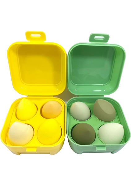 Plastik Kutulu Renkli Makyaj Sünger Seti 4'lü fiyatları