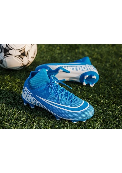 Xcity Futbol Ayakkabıları Erkekler Nefes Chuteira Futebol Kapalı Yüksek Top Futbol Kramponları Çim Futbol Cleats Sneakers Çocuklar Ag Futbol Ayakkabısı (Yurt Dışından) fırsatları