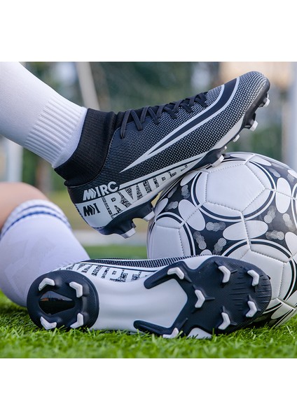 Xcity Futbol Ayakkabıları Erkekler Nefes Chuteira Futebol Kapalı Yüksek Top Futbol Kramponları Çim Futbol Cleats Sneakers Çocuklar Ag Futbol Ayakkabısı (Yurt Dışından)