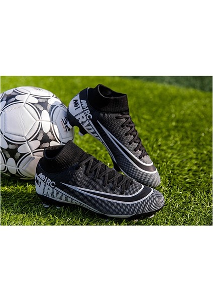 Xcity Futbol Ayakkabıları Erkekler Nefes Chuteira Futebol Kapalı Yüksek Top Futbol Kramponları Çim Futbol Cleats Sneakers Çocuklar Ag Futbol Ayakkabısı (Yurt Dışından)