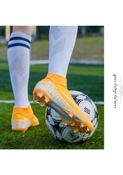 Xcity Futbol Ayakkabıları Erkekler Nefes Chuteira Futebol Kapalı Yüksek Top Futbol Kramponları Çim Futbol Cleats Sneakers Çocuklar Ag Futbol Ayakkabısı (Yurt Dışından) modelleri