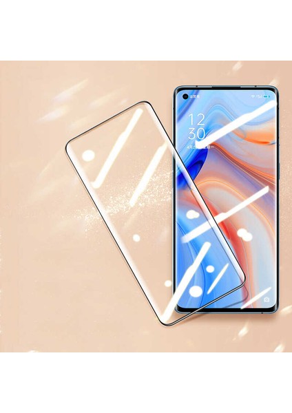 Oppo Reno 4 Pro Ekran Koruyucu Kavisli Cam Tam Kaplayan Polymer Nano modelleri