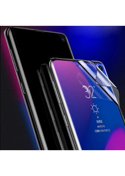 Samsung Galaxy S10E Ekran Koruyucu Kavisli Cam Tam Kaplayan Polymer Nano