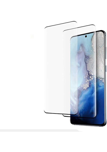 Samsung Galaxy S20 Ekran Koruyucu Kavisli Cam Tam Kaplayan Polymer Nano
