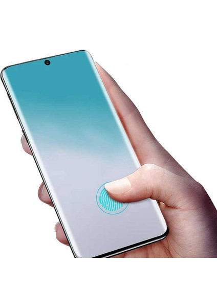 Samsung Galaxy S20 Ekran Koruyucu Kavisli Cam Tam Kaplayan Polymer Nano