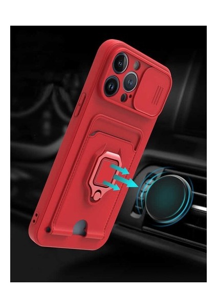 Samsung Galaxy A33 5g Kılıf Ipli Lens Sürgülü Kartvizitli Yüzüklü Silikon Zuma fırsatları