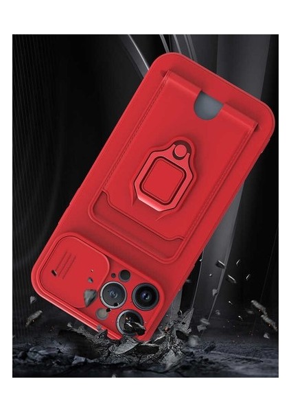 Samsung Galaxy A13 4g Kılıf Ipli Lens Sürgülü Kartvizitli Yüzüklü Silikon Zuma modelleri