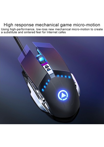 G3PRO 3200DPI 7-Keys Rgb Işık Kablolu Sessiz Fare Siyah (Yurt Dışından)