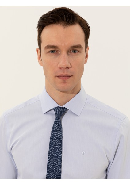 Açık Mavi Slim Fit Basic Gömlek 50251961-VR003