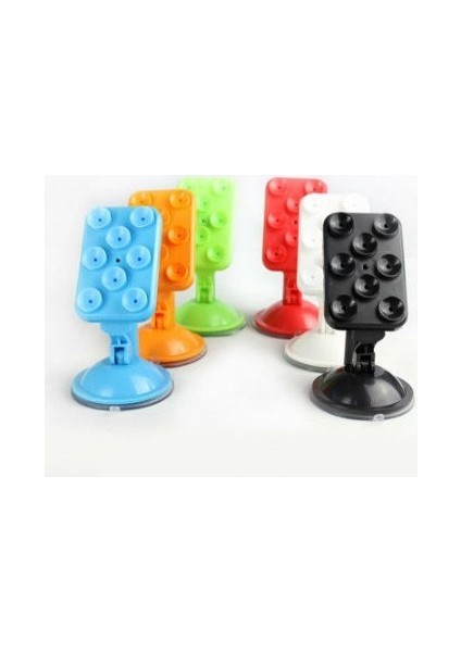 Renkli Araç Içi Vantuzlu Telefon Tutucu - Turuncu modelleri