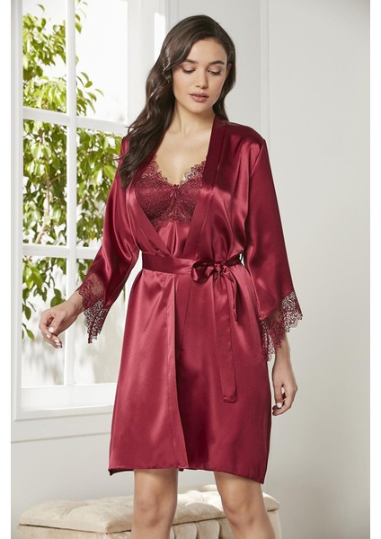 Saten Altılı Çeyiz Seti - 6040 Bordo fiyatları