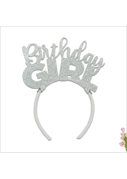 Birthday Girl Taç - Gümüş