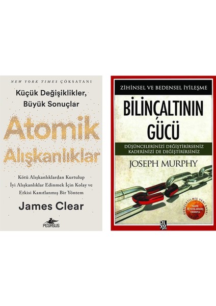 Atomik Alışkanlıklar - Bilinçaltının Gücü Zihinsel ve Bedensel Iyileşme - 2 Kitap Set