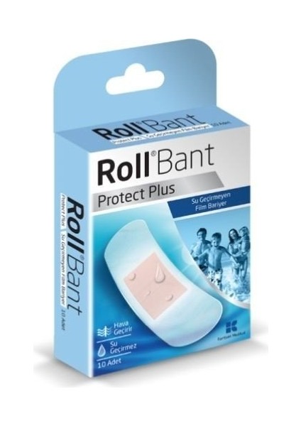 Bant Protect Plus Su Geçirmeyen 10'Lu yaara Bandı