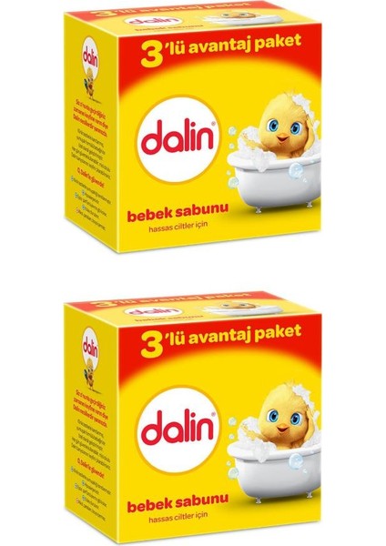 Bebe Sabun 100 gr 3'lü Avantaj Paketi x 2 Adet