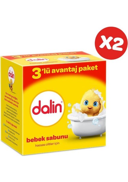 Bebe Sabun 100 gr 3'lü Avantaj Paketi x 2 Adet