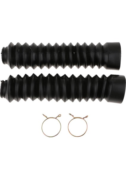 Motosiklet Kauçuk Ön Çatal Gaiters Toz Kapak Çizmeler 205X42X30MM Siyah (Yurt Dışından) fiyatları