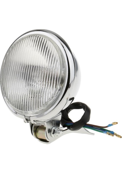 DC12V Motosiklet Sarı Kafa Işık Lambası Harley Bobber Chopper Touring Için - Beyaz ve Gümüş 12.5 cm x 8.5 cm (Yurt Dışından)