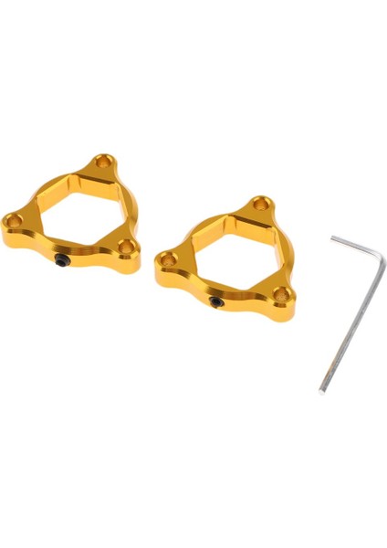 22MM Motosiklet Cnc Ön Altıgen Çatal Ön Yükleme Düzenleyicileri Universal Gold (Yurt Dışından)