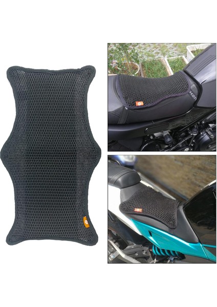 Motosiklet Koltuğu Yastık Basıncı Azaltır ve Yorgunluk Kruvazör Sporu Saddles Çift Katmanlı Xl (Yurt Dışından)