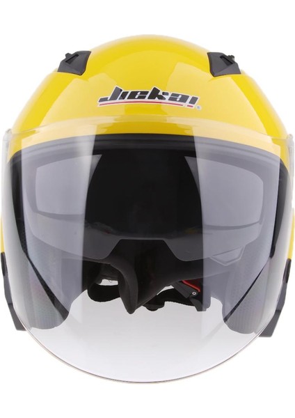 Motosiklet 3/4 Tam Yüz Kask Tam Yüz Kalkanı Vizör Kaskları M/l/xl/xxl Sarı L (Yurt Dışından)