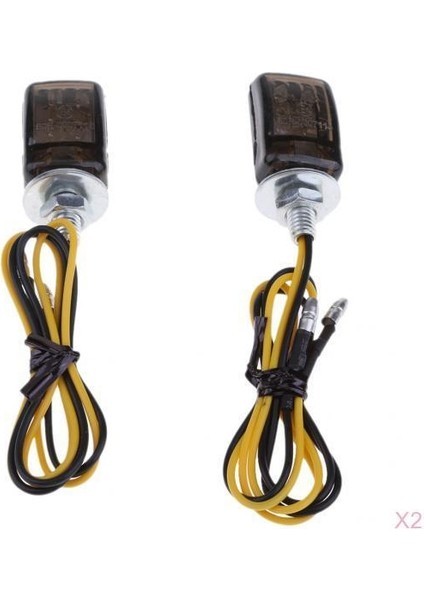 LED Mini Küçük Küçük Göstergeler Sinyalleri Turnuda Hafif Motosiklet Amber 4pcs (Yurt Dışından)