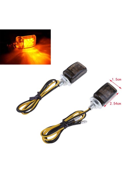 LED Mini Küçük Küçük Göstergeler Sinyalleri Turnuda Hafif Motosiklet Amber 4pcs (Yurt Dışından) indirimleri