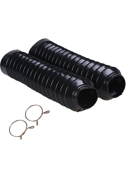 Motosiklet Kauçuk Ön Çatal Yürüyüşçüler Toz Kapak Çizileri 210X42X25MM Siyah (Yurt Dışından) fırsatları