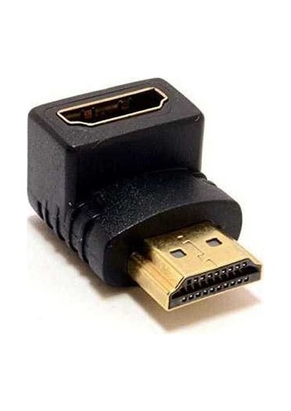 Hdmı L Dirsek 90 Derece Çevirici Dönüştürücü Uzatma Adaptörü