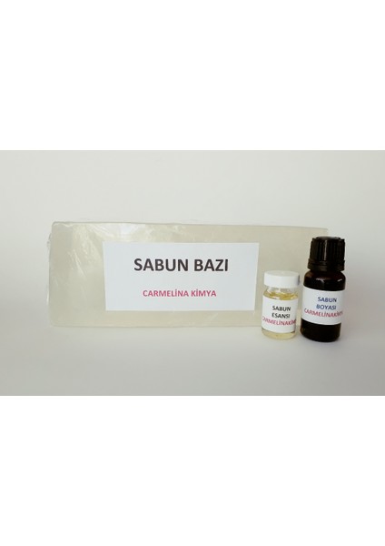 Sabun Yapım Seti-6 (Şeffaf Sabun Bazı- Pembe Boya Ve Limon Esansı)