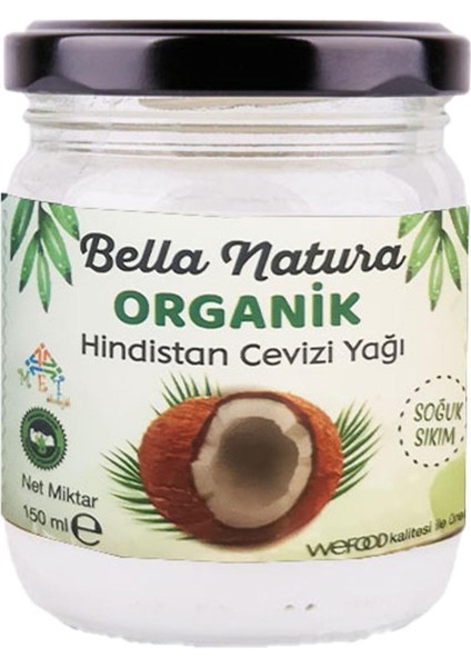 Bella Natura Organik Hindistan Cevizi Yağı 150 ml