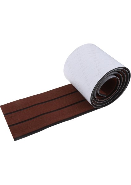 94 "× 7" Eva Faux Teak Güverte Levha Deniz Tekne Yat Döşeme Mat # 3 Koyu Kahverengi Siyah Şerit (Yurt Dışından)