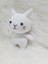 Beyaz Miniş Pisi Uyku Arkadaşı Amigurumi Oyuncak 3