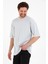 Erkek Oversize Basic T-Shirt - Cool Grey 5