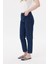 Yüksek Bel Mom Jeans Koyu Mavi 3