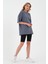 Kadın Oversize Basic T-Shirt - Füme 1