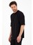 Erkek Oversize Basic T-Shirt - Siyah 3