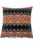 Geometrik Desenli Siyah-Kiremit Kırlent Kılıfı 45CM*45CM 1
