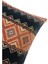 Geometrik Desenli Siyah-Kiremit Kırlent Kılıfı 45CM*45CM 3