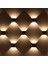 1 Adet LED Duvar Lambası 6 W Alüminyum AC85-265 V Duvara Monte Duvar Lambası (Siyah Sıcak Işık) (Yurt Dışından) 5
