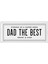 Dikdörtgen Servis Dad The Best - 35 x 16 cm 1