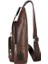 Moda Erkekler Göğüs Çantası Casual Crossbody Omuz Çantası (Kahverengi) (Yurt Dışından) 4