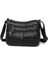 Kadın Yumuşak Deri Omuz Çantaları Çok Katmanlı Alışveriş Çantası Klasik Crossbody Lüks Tasarımcı Çanta ve Çanta (Siyah) (Yurt Dışından) 1