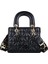 Küçük Siyah Lady Omuz Çantası Moda Çanta Çanta Messenger Çanta Bayan Çevirme Kapak Lady Messenger Çanta Bayan Omuz Çantası (20 x 16 x 9 cm.) (Yurt Dışından) 1