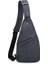 Siyah Tek Omuz Spor Çantası Su Geçirmez Seyahat Küçük Göğüs Çanta Ultra-İnce Mini Crossbody Çanta (20 x 1.5 x 36) (Yurt Dışından) 1