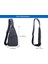 Siyah Tek Omuz Spor Çantası Su Geçirmez Seyahat Küçük Göğüs Çanta Ultra-İnce Mini Crossbody Çanta (20 x 1.5 x 36) (Yurt Dışından) 2