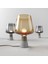 Modern Basit Kişilik Çimento Lambası, 220 V Dumanlı Gri Ev Oturma Odası Yatak Odası Kişilik Başucu Lambası Dekoratif Cam Masa Lambası Dumanlı, Amber (Yurt Dışından) 3