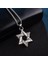 Trendy Retro Çift Taraflı Altı Sivri Yıldız Kolye Moda Vahşi Öğrenci Necklac Kişiselleştirilmiş Titanyum Çelik Erkekler Punk Accessori | Zincir Kolyeler 3
