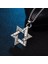Trendy Retro Çift Taraflı Altı Sivri Yıldız Kolye Moda Vahşi Öğrenci Necklac Kişiselleştirilmiş Titanyum Çelik Erkekler Punk Accessori | Zincir Kolyeler 4