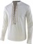 Adam Retro Ortaçağ Korsan Viking Cosplay Gömlek Vintage Rahat Erkek Kapüşonlu Knight Keten Rönesans Nordic Tunik Bandaj T Gömlek | (Beyaz) 1
